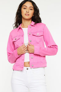 KanCan Pink Denim Jacket