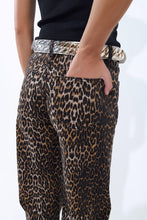 Load image into Gallery viewer, Leopard Barrel Jeans
