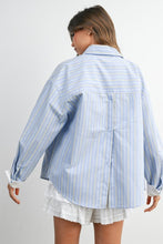 Load image into Gallery viewer, Multi Stripe Button Up Blouse
