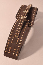 Load image into Gallery viewer, Studded Wide Waist Belt
