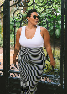 Elietian Stripe Skirt