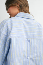 Load image into Gallery viewer, Multi Stripe Button Up Blouse
