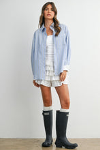 Load image into Gallery viewer, Multi Stripe Button Up Blouse
