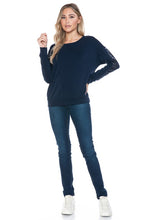 Load image into Gallery viewer, Sequin Side Stripe Top
