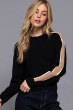 Load image into Gallery viewer, RESTOCK!!  Sleeve Stripe Sweater
