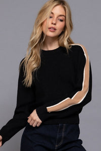 RESTOCK!!  Sleeve Stripe Sweater