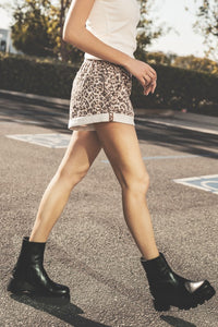 Springside Leopard Cuffed Shorts