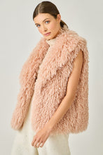 Load image into Gallery viewer, BEST SELLING Shaggy Faux Fur Vest in Rose
