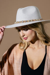 Confetti Braided Band Straw Hat