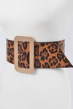 Load image into Gallery viewer, Leopard Big Buckle Belt
