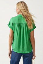 Load image into Gallery viewer, Button Down Short Sleeve Blouse
