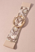 Load image into Gallery viewer, Snakeskin Print Stretch Belt-in 4 Colors
