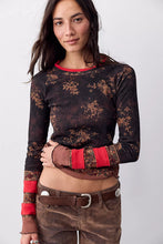 Load image into Gallery viewer, Free People Easy Does it Printed Long Sleeve Tee
