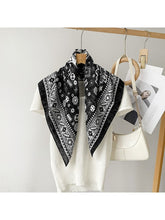 Load image into Gallery viewer, Distressed Faded Texture Square Scarf
