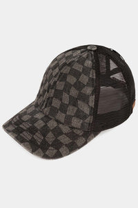 Checkered  Baseball Hat