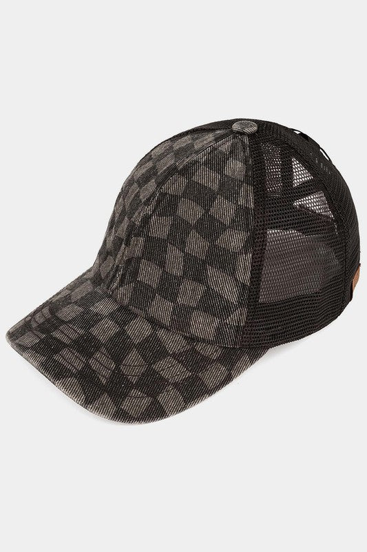 Checkered  Baseball Hat