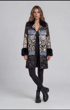 Load image into Gallery viewer, Mixed Media Leopard Jacket w/ Faux Fur Trim
