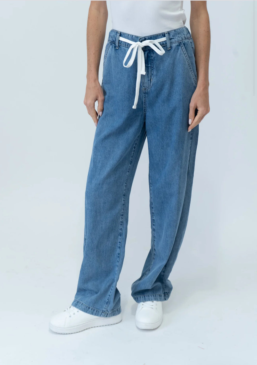 Wherever Denim Drawstring Jogger