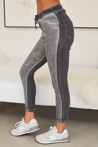 Front Suede Crinkle Jogger