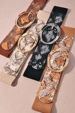 Load image into Gallery viewer, Snakeskin Print Stretch Belt-in 4 Colors
