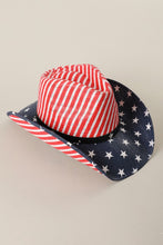 Load image into Gallery viewer, Stars &amp; Stripes Cowboy Hat

