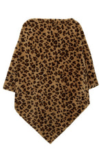 Load image into Gallery viewer, Leopard Print Faux Fur Cape/Poncho
