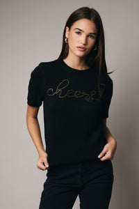 Cheers Short Sleeve Sweater