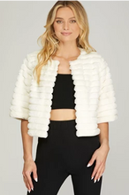 Load image into Gallery viewer, Faux Fur Crop Jacket in 3 Colors
