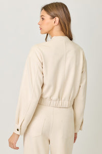 Suede Bomber Jacket