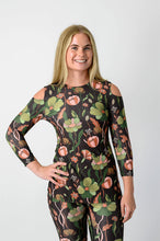 Load image into Gallery viewer, Yoga Democracy Botanical Garden Open Shoulder Top
