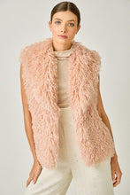 Load image into Gallery viewer, BEST SELLING Shaggy Faux Fur Vest in Rose
