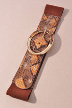 Load image into Gallery viewer, Snakeskin Print Stretch Belt-in 4 Colors
