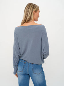The Anywhere Top in Stormy blue