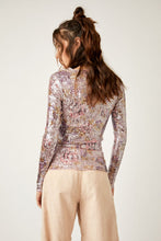 Load image into Gallery viewer, Free People Printed  Gold Rush Long Sleeve in Lilac Combo

