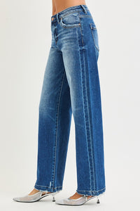Risen Slouchy Jeans with Side Seam Detail
