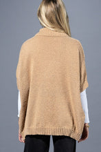 Load image into Gallery viewer, Cable Knit Button Up in Ivory &amp; Tan
