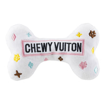 Load image into Gallery viewer, Chewy Vuiton Dog Toy in White-Small &amp; Large
