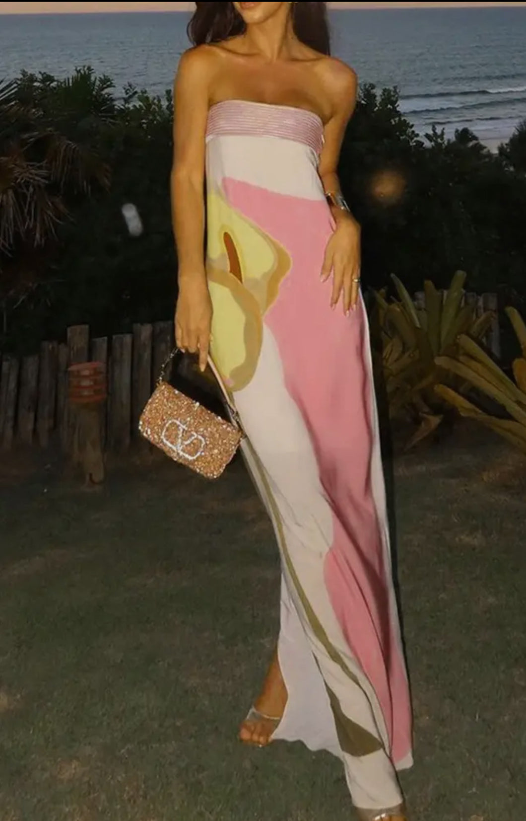 Colorblock Maxi Dress