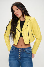 Load image into Gallery viewer, Lemon Cropped Jacket
