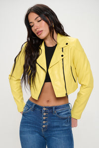 Lemon Cropped Jacket