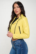 Load image into Gallery viewer, Lemon Cropped Jacket
