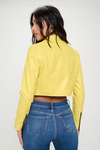 Lemon Cropped Jacket