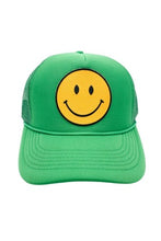 Load image into Gallery viewer, Green Smiley Trucker Hat
