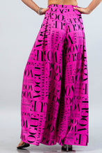 Load image into Gallery viewer, VOGUE PINK PALAZZO PANT

