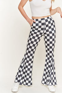 Checkered Flare Pant