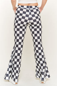 Checkered Flare Pant