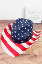 Load image into Gallery viewer, American Flag Cowboy Hat in 3 Colors
