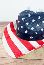 Load image into Gallery viewer, American Flag Cowboy Hat in 3 Colors
