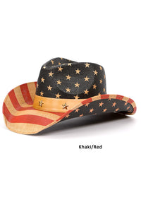 American Flag Cowboy Hat in 3 Colors