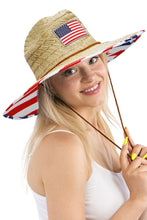 Load image into Gallery viewer, American Flag Sunhat
